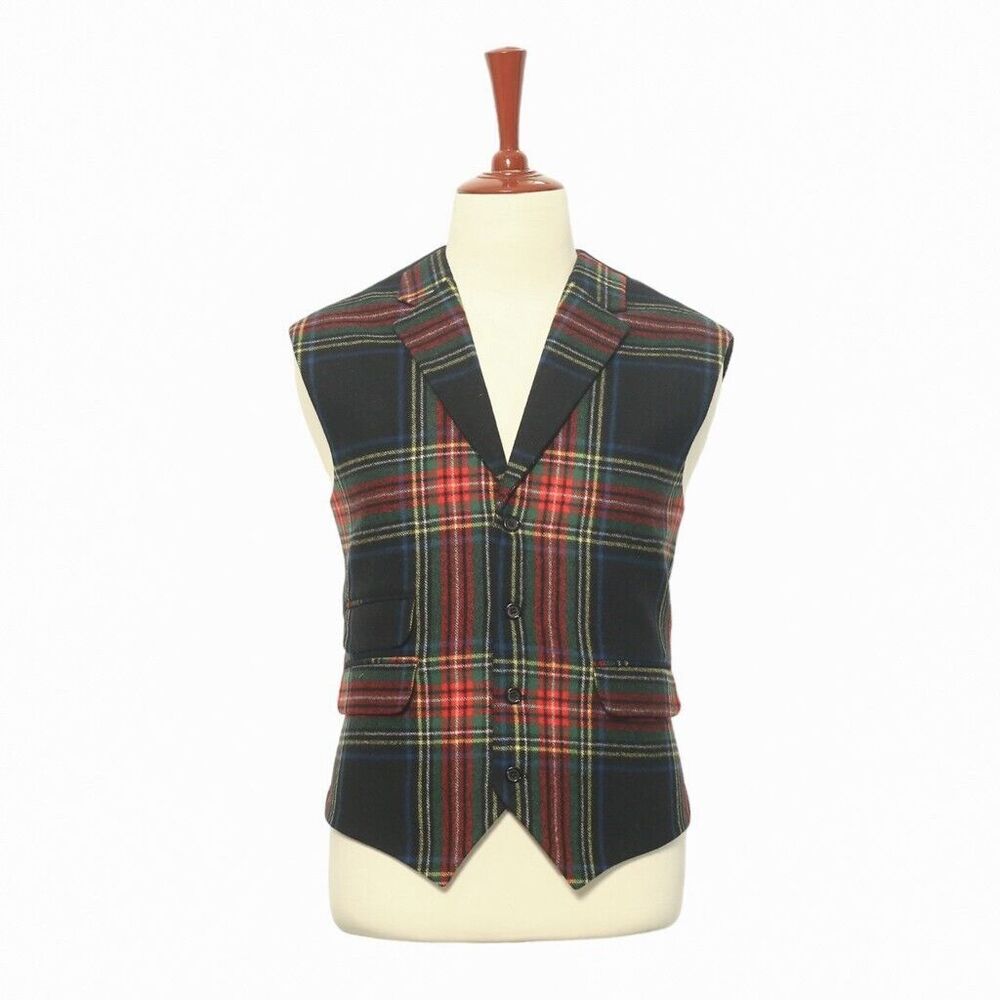 Men's Plaid Vest - Multicolor